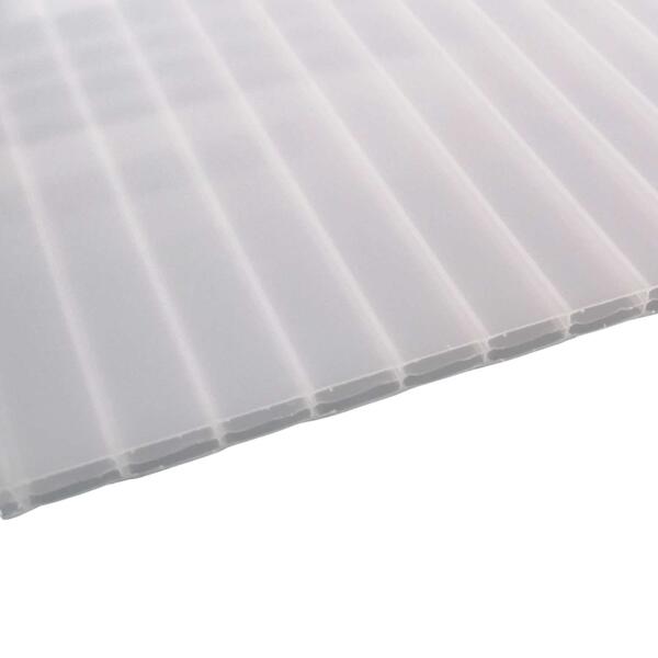 Placa Policarbonato Alveolar Translúcida Opalino 8mm 6x2,1m Terraço Pérgola Varanda - 9901800500862