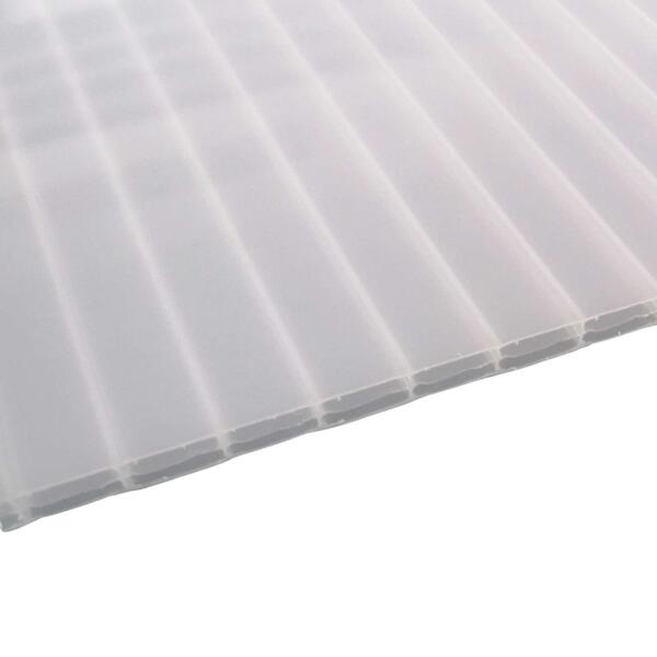 Placa Policarbonato Alveolar Translúcida Opalino 10mm 6x2,1m Terraço Pérgola Varanda - 9901800500886