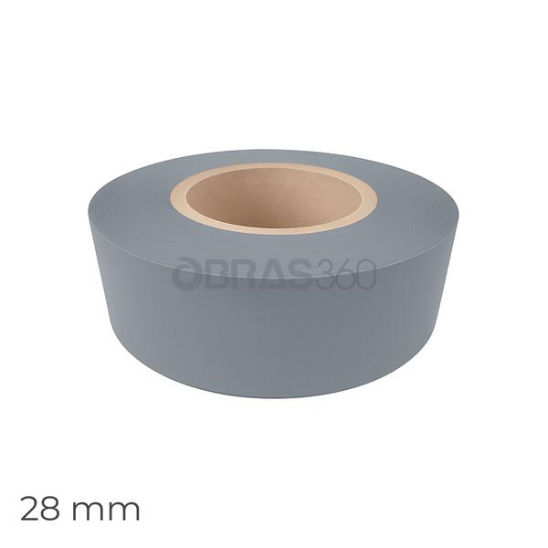 Fita de Alumínio Lisa 28/38/42MM Placa Policarbonato - 28 mm x 33 m - P/ Placas 6 mm