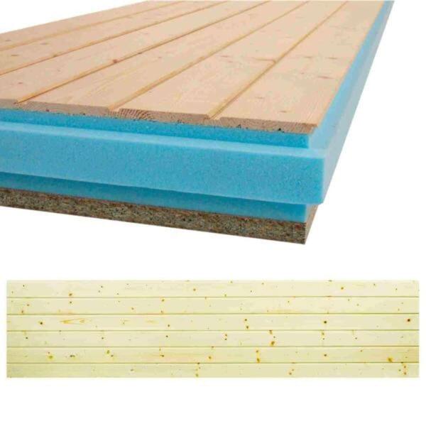 Painel Sandwich Cobertura Thermochip TAH Friso Abeto Com Verniz - Thermochip - 9901900400383