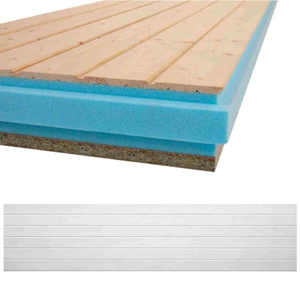 Painel Sandwich Cobertura Thermochip TAH Friso Abeto Rústico Branco Envernizado - Thermochip - 9901900402455