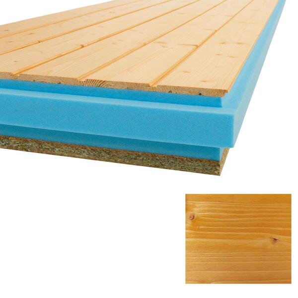 Painel Sandwich Cobertura Thermochip TAH Friso Abeto com Velatura Pinho - Thermochip - 9901900406231