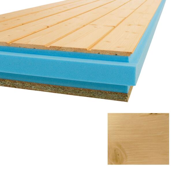 Painel Sandwich Cobertura Thermochip TAH Friso Abeto com Velatura Castanho