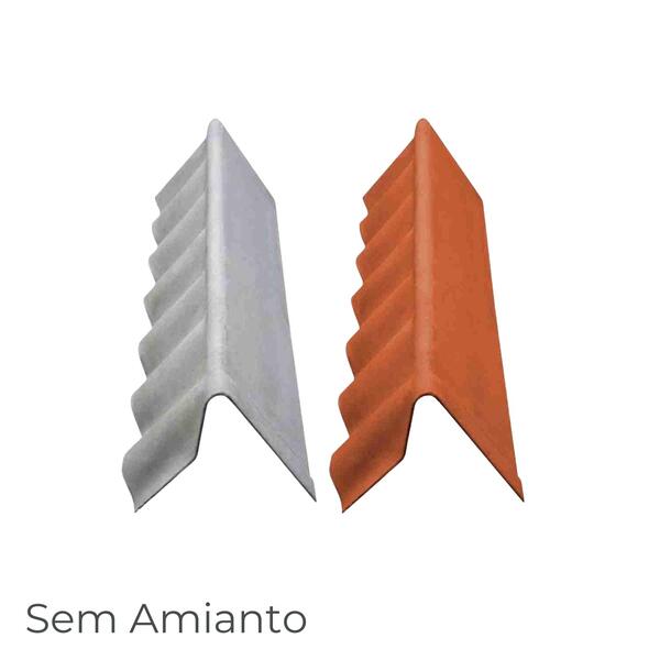 Cumeeira Fixa Shed com Aba Recortar para Placa Ondulada Fibrocimento Telhados e Coberturas Ecolite