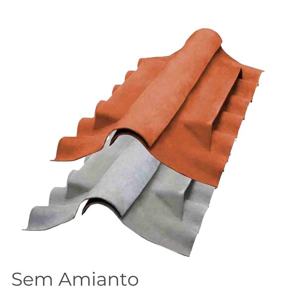 Cumeeira Articulada com Ventilação para Placa Ondulada Fibrocimento Telhados e Coberturas Ecolite