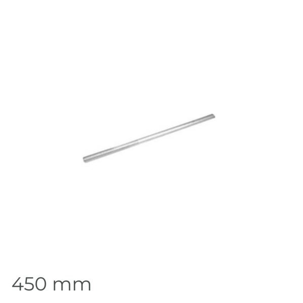 Grampo Direito Simples para Placas Fibrocimento Ecolite (Dobrado em Obra) - 450 mm