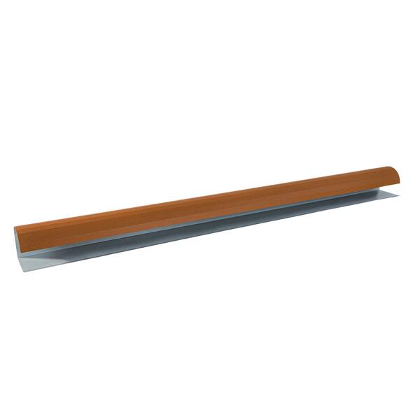 Remate Lateral Redondo RAL8004 Texturado Painel Sandwich Imitação Telha