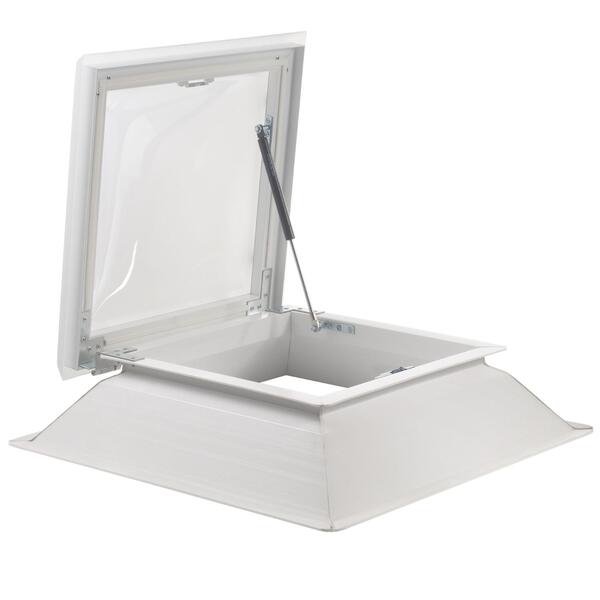 Claraboia Quadrada Abertura Telescópica Acesso Exterior Cúpula Acrílico Cobertura Garantia 5A - 70 cm x 70 cm