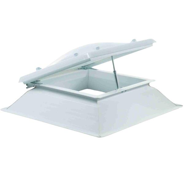 Claraboia Quadrada Abertura Parafuso Acesso Exterior Cúpula Acrílico Dupla Cobertura - 80 cm x 80 cm