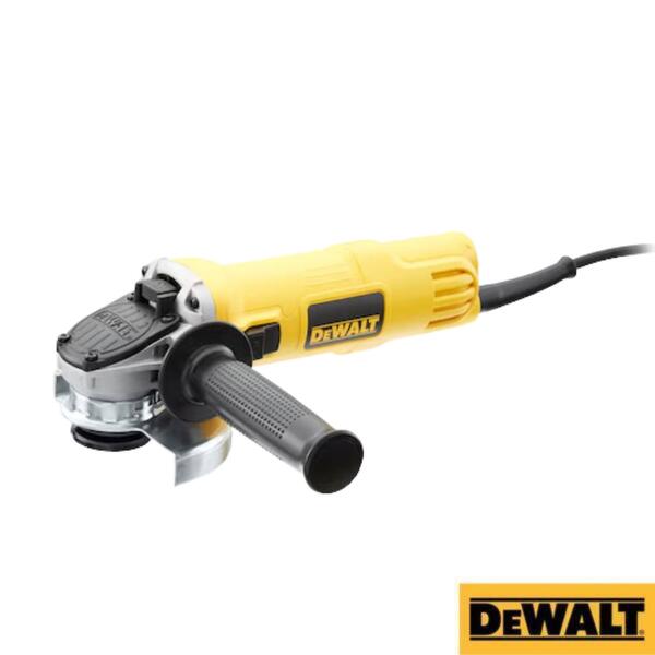 Rebarbadora de Acabamentos 800W 115MM Dewalt DWE4056-QS Arranque Suave, Proteção Re-Arranque - 800 W / 11800 rpm - Diâmetro do disco: Ø115 mm - Limitado ao stock