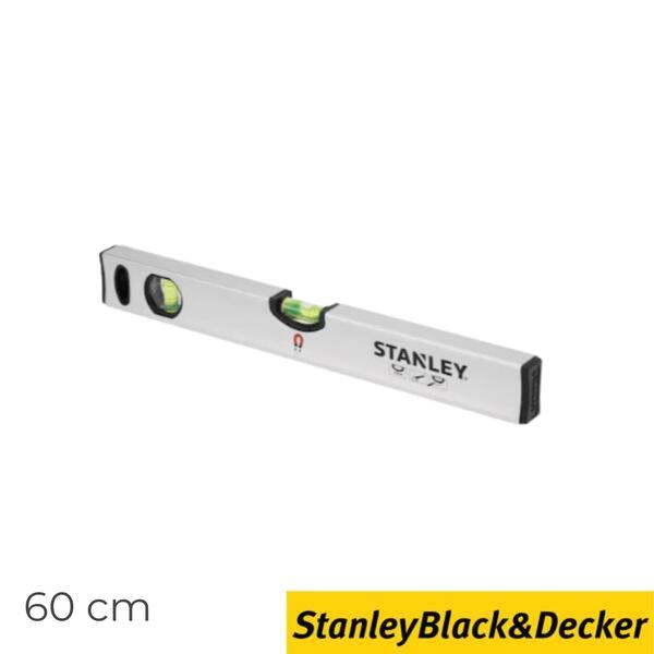 Nível Tubular Clássico Magnético 60CM Stanley STHT1-43111 Grandes Bolhas Tubulares