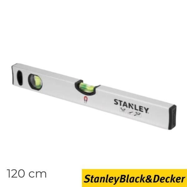 Nível Tubular Clássico Magnético 120CM Stanley STHT1-43114 Grandes Bolhas Tubulares