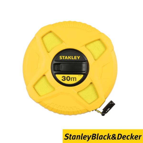 Fita Métrica Longa 30M 12,7MM Stanley 0-34-297 Fibra de Vidro Caixa Fechada - 30 m x 12,7 mm - Limitado ao stock existente