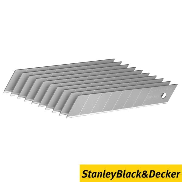 Lâmina de Corte (10 Unid.) X-Acto 18MM Stanley 0-11-301 8 Cortes - Stanley Black & Decker - 9902401400100