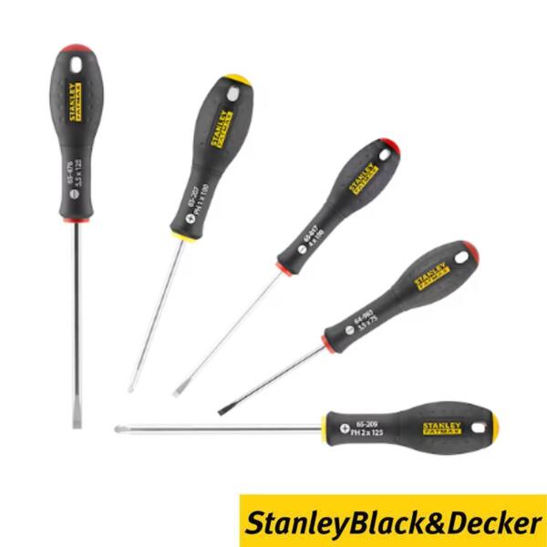 Conjunto Jogo 5 Peças Stanley 0-65-440 FATMAX 3 Chaves Fenda Eletricista + 2 Phillips