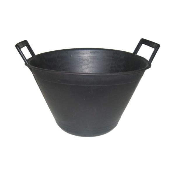 Balde de Pedreiro Preto 8/10 Litros - Preto - 10 litros (Ø 36 cm) - 110 x 110 x 180 cm