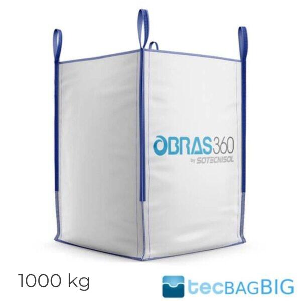 BIG BAG 1.000KG - 90cm x 90cm x 90cm (4 Asas) TecBAGBIG - Até 1.000 kg - 90 cm x 90 cm x 90 cm