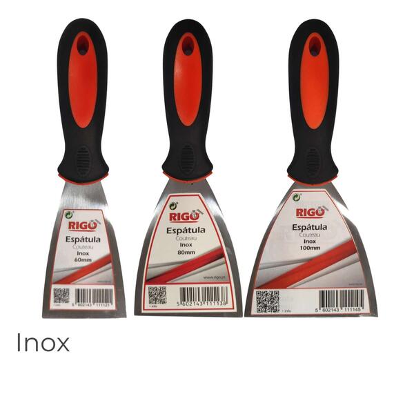 Espátula de Aço 60 / 80 / 100mm Inox