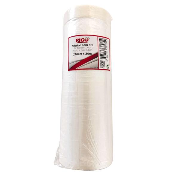 Plástico c/ Fita Cola 210cm x 20m - 210cm x 20m - 38475
