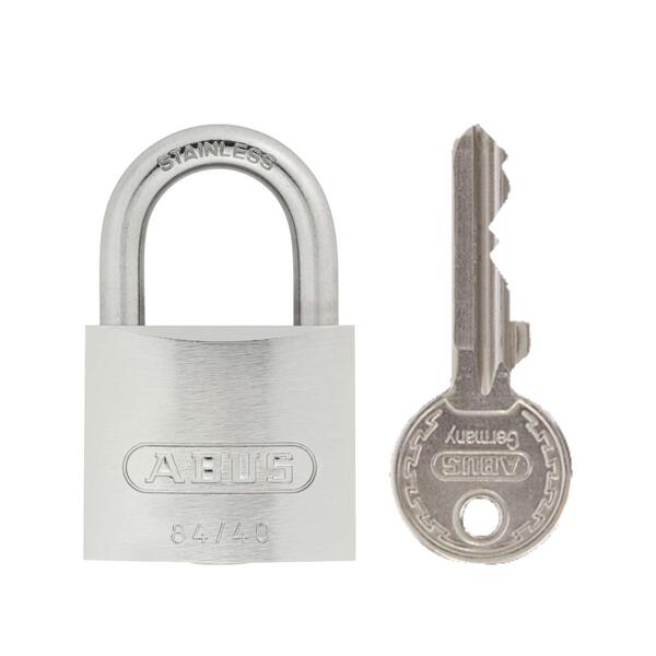 Cadeado Inoxidável 40mm ABUS 84IB/40 B Resistente Portão Segurança Corrente