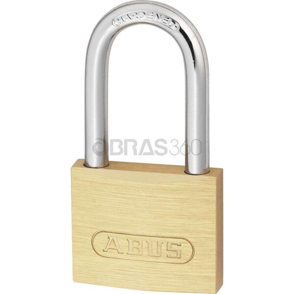 Cadeado Latão 50 mm Argola Alta ABUS Resistente Portão Segurança Corrente - Argola alta - 50mm