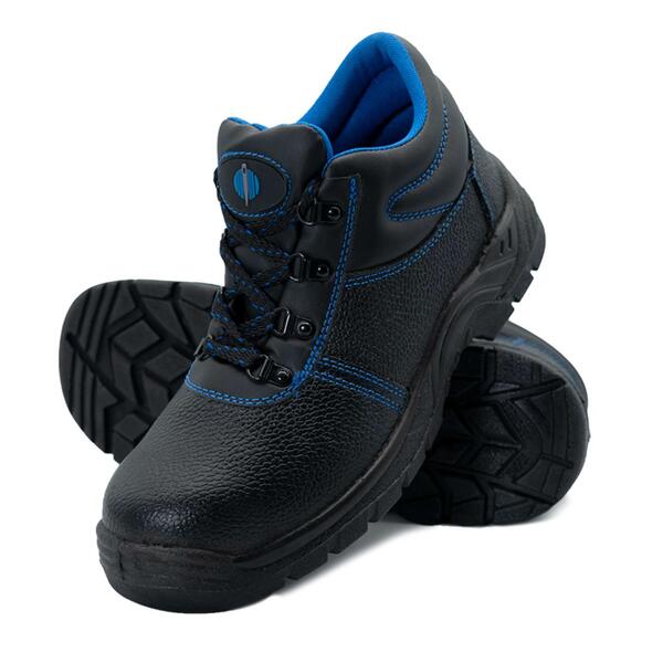Botas de Segurança Chintex 1025 Couro Preto Classe S3 Aço SRC FO - EN ISO 20345 - CHINTEX - 8435228313724
