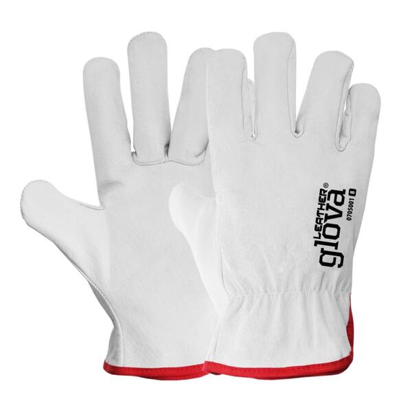 Luvas Glova Tipo Chefe Pele Vaca Branco 0705001 (1Par) CAT II EN388-2016+A1-2018 3143X