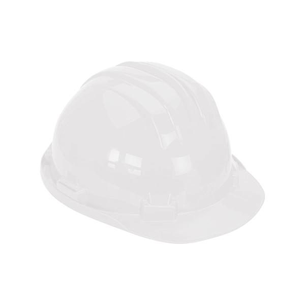 Capacete de Segurança em Polietileno 5-RS Obras Indústria Branco Pedreiro Trolha Engenheiro - Branco