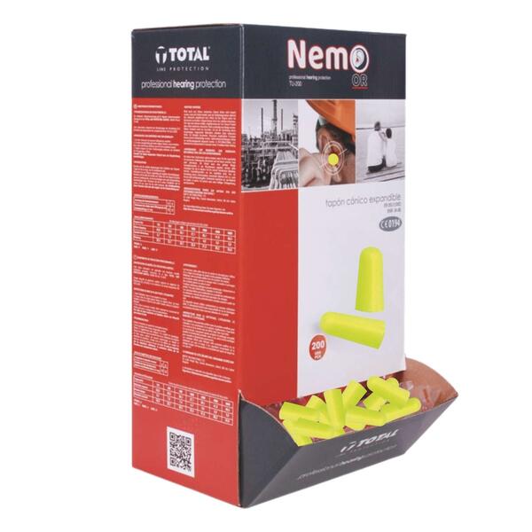 Tampões Auriculares Espuma 3L Nemo TU-200/GR Verdes 402000002 Emb. 200Unid. EN352-2:2002 CE CAT III - 3L Internacional - 9902701100052