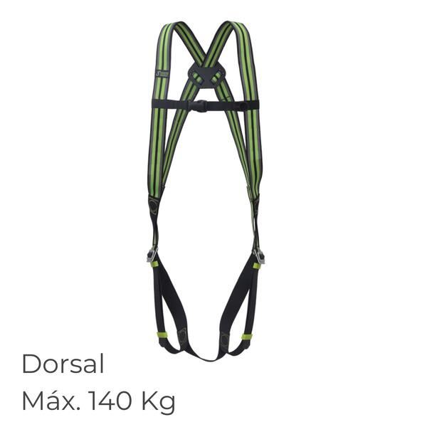 Arnês Kratos FA1010200 Ancoragem Dorsal até 140Kg, Trabalhos Restrição, Trabalhos em Plataformas