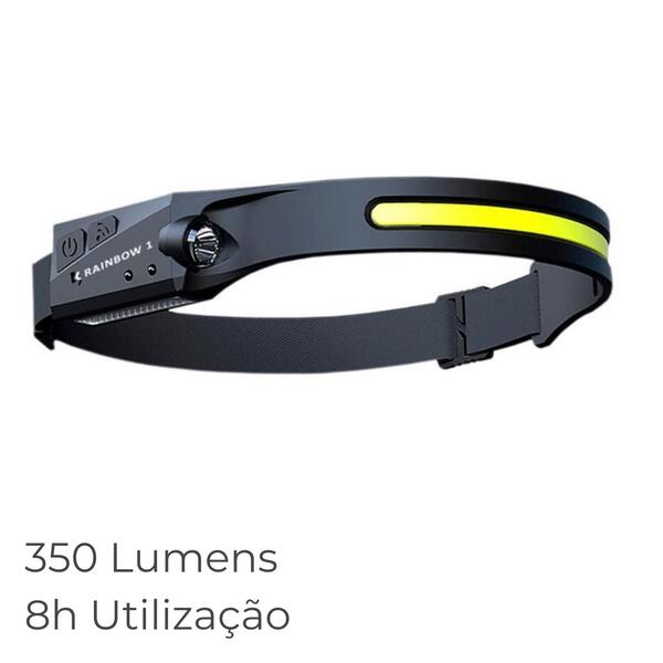 Lanterna Cabeça Rainbow 1 Headlamp HL1000100, até 8h, 350 Lumens, Li-Po Bateria, Carregamento USB-C