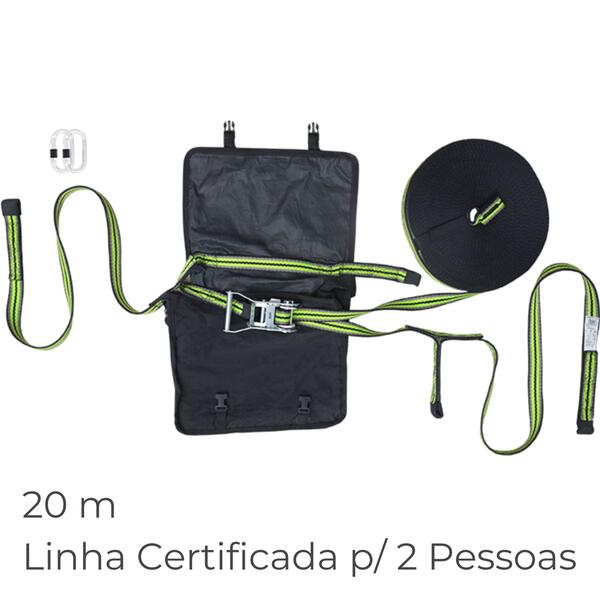 Linha de Vida Temporária 20m Kratos FA6000700 2 Pessoas, Resistência 23kN