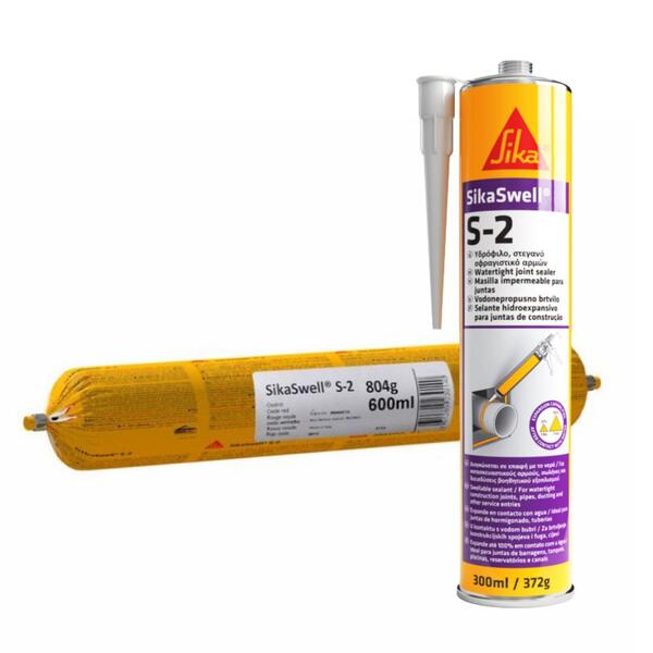 Selante de Poliuretano Hidroexpansivo Sika SikaSwell S-2 para Juntas de Construção