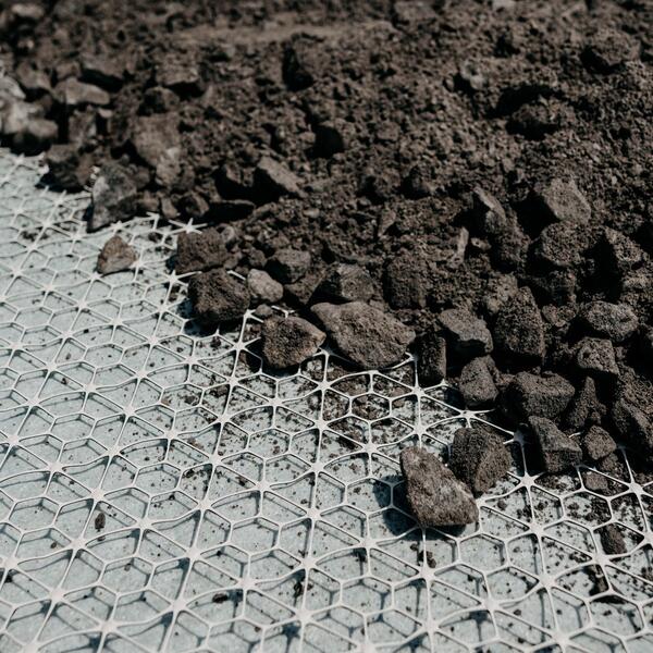 Geogrelha com Geotêxtil Estabilização Solos, Pavimentos, Plataformas Trabalho Tensar InterAx