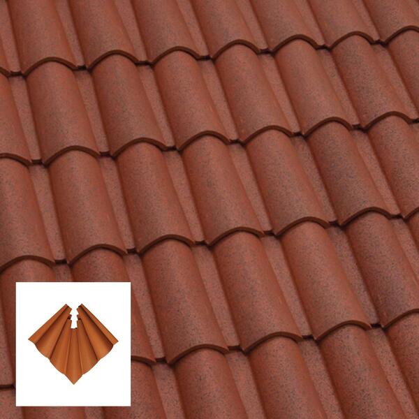 Canto de Beirado (11 Peças) Piemontesa Envelhecida Telhado Inclinado Cobertura Tradicional