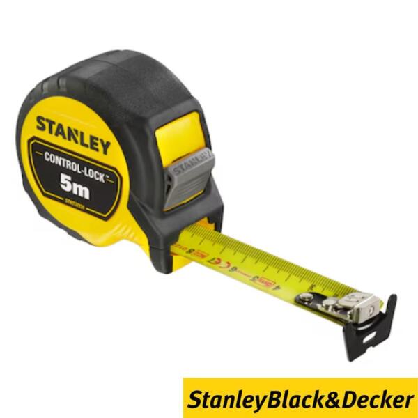 Fita Métrica 5M 25MM Control-Lock Stanley STHT37231-0 Freio de Dedo Integrado - 5 m x 25 mm - Limitado ao stock existente