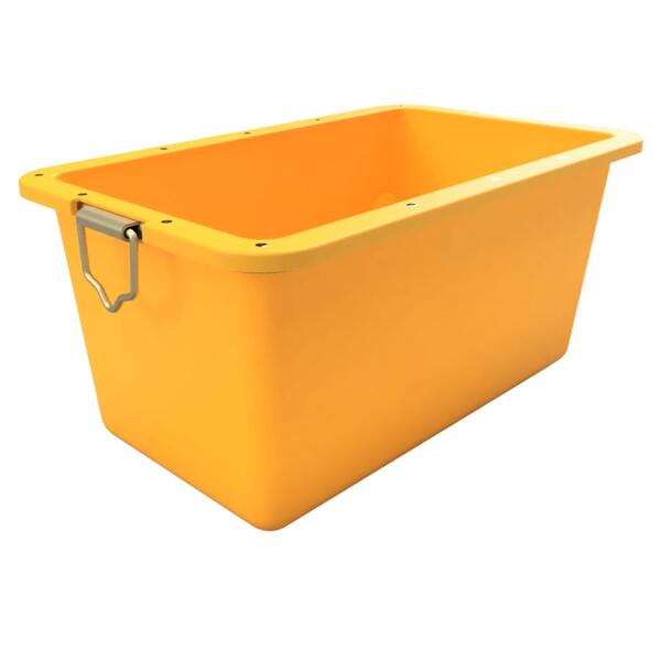 Caixa para Argamassa Amarela 240L Muito Resistente (até 250KG)