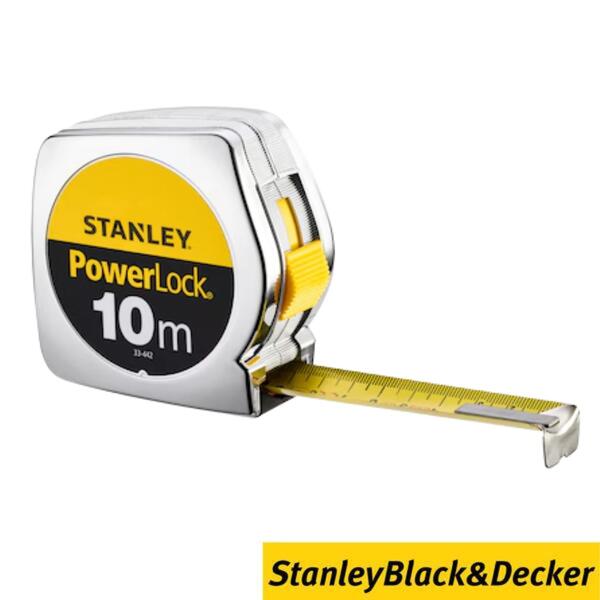 Fita Métrica 10M 25MM Powerlock Classic Stanley 0-33-442 Resistente Abrasão Mylar True Zero