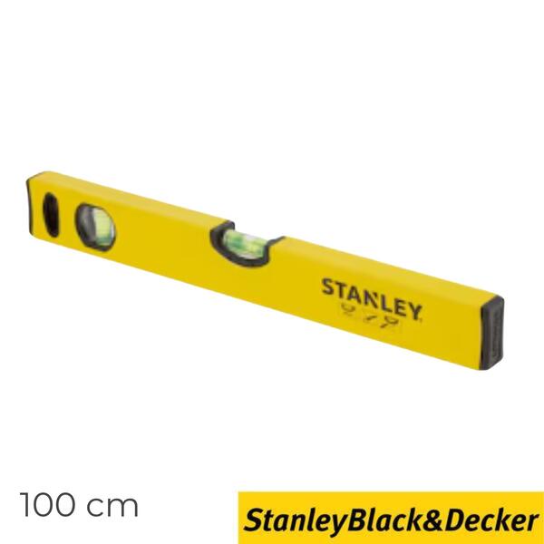 Nível Tubular Clássico 100CM Stanley STHT1-43105 Grandes Bolhas Tubulares
