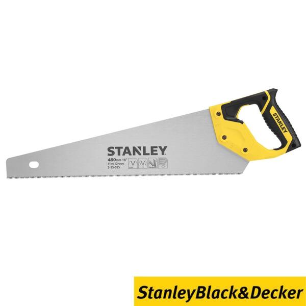 Serrote Jet Cut Fine 450MMx11 Stanley 2-15-595 Madeira Dura Macia Aglomerada - Stanley Black & Decker - 3253562155955