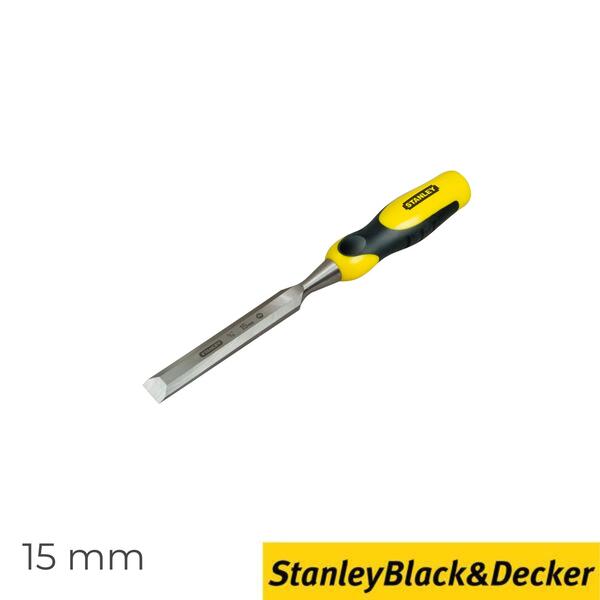Formão Fio Biselado 15MM 131MM Stanley 0-16-875 Alta Resistência Acabamentos - Stanley Black & Decker - 3253560168759