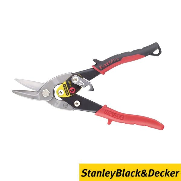 Tesoura de Corte de Chapa Esquerda 250MM FATMAX Stanley 2-14-562 Alumínio PVC Malha Aço Cobre
