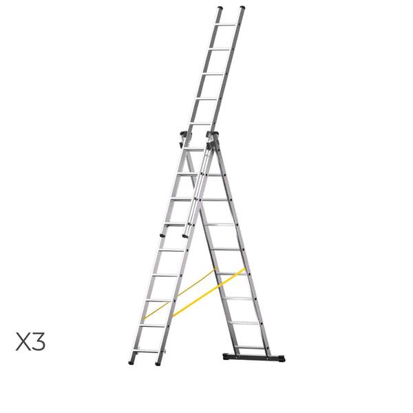 Escadote Alumínio TREK X3 - Altura Homem 4,25/5,87M Resistente