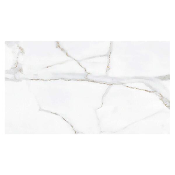 Revestimento Parede PVC Inspiro Cx. 7Unid. 75x45x0,36cm Eclipse Gloss Branco Brilho Resistente Água - 9905600300028