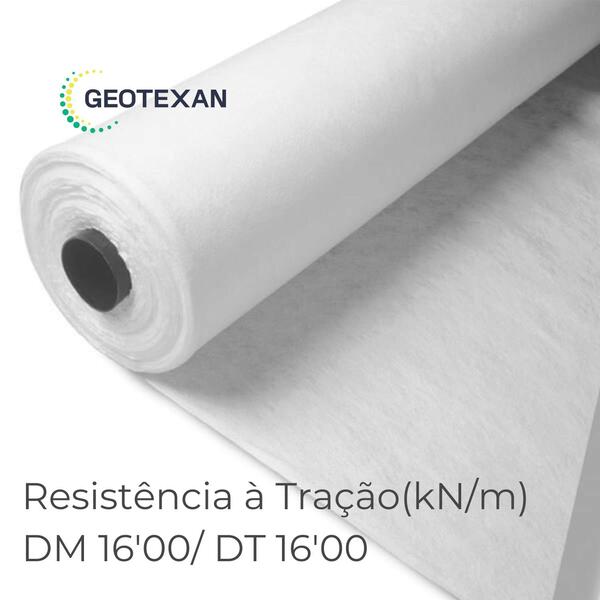 Manta Geotêxtil 100%Polipropileno Geotesan Alta Resistência Tração Drenagem Controlo Erosão Estradas - 200g_NT23_5,50x100 m