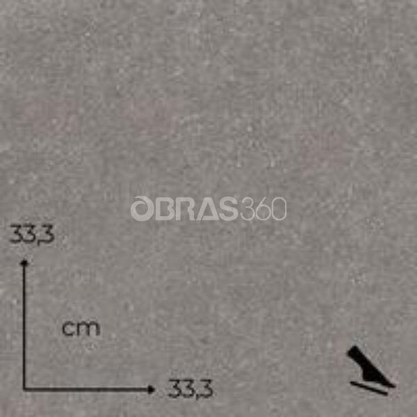 Mosaico Cerâmico Antiderrapante Belgravia Gris Porcelânico Mate Esmaltado 33,3 x 33,3cm 1ª Escolha