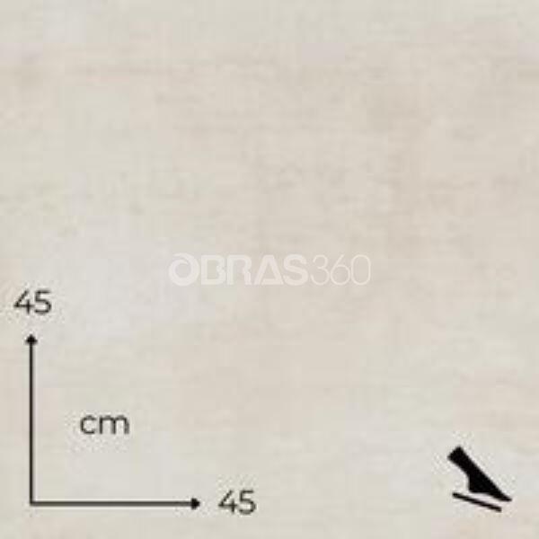 Mosaico Cerâmico Antiderrapante Cinza Porcelânico Mate Esmaltado 45 x 45cm