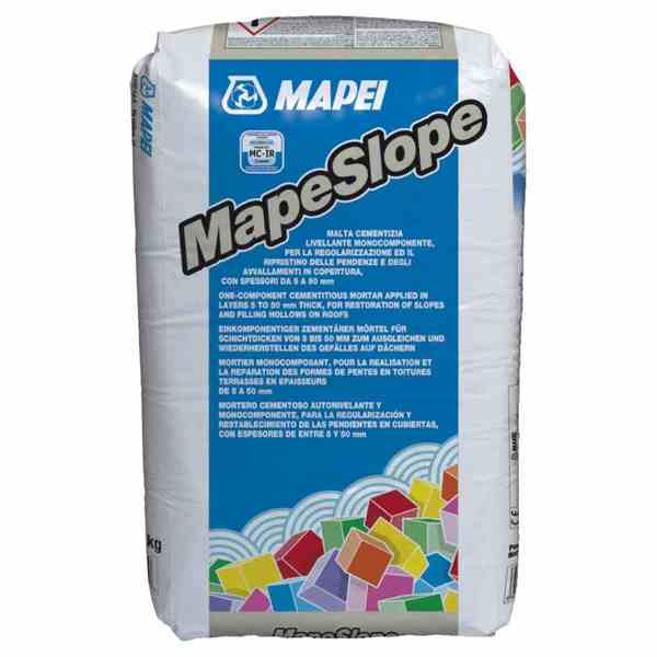 Argamassa Niveladora Mapei MapeSlope para Regularização e Reparação - Cinzento - 25 kg