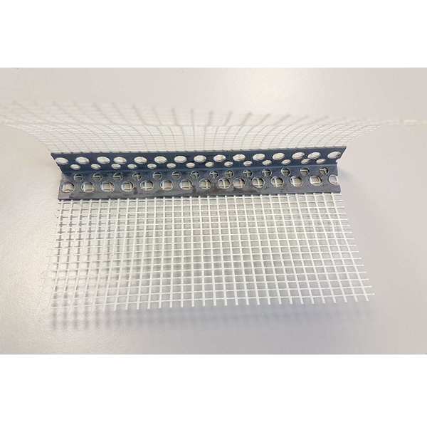 Perfil Canto Esquina em PVC Rede ETICS 8X12CM Mapei Mapetherm