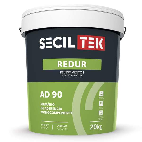 Primário de Aderência Monocomponente SecilTek Redur AD 90 - Laranja - 20 kg